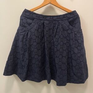 Calvin Klein Navy Blue Circle Women's Skirt with Pockets, size 12
